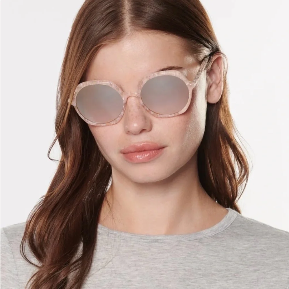 KREWE Sophia pink acetate sunglasses NEW